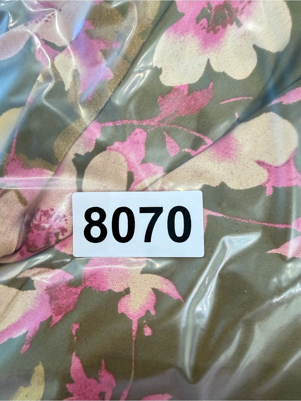 Astr Floral Olive Green Pink Halter Backless Midi Dress - Picture 14 of 14